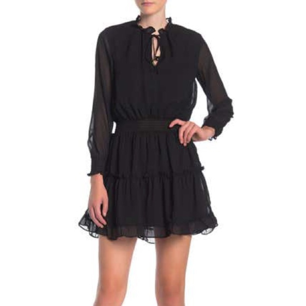 Emma Floral Print Ruffle Dress